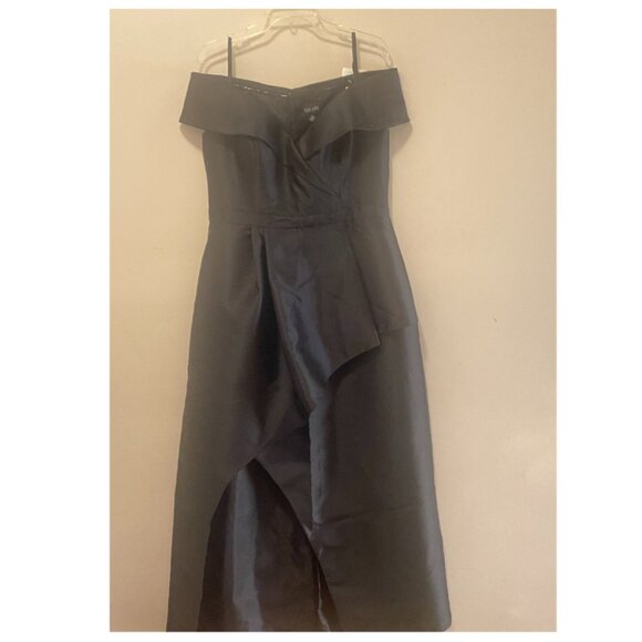 Xscape Formal Gown - Black Size 16 Acadia High-Low Off-The-Shoulder Gown - Picture 3 of 8